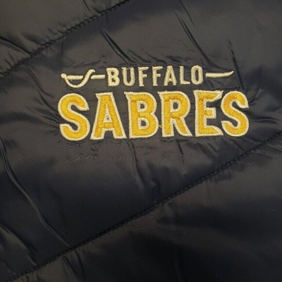 NHL Buffalo Sabres 3 in 1 Systems Jacket Mens Large Embroidered Logo Gold Navy - Picture 5 of 9